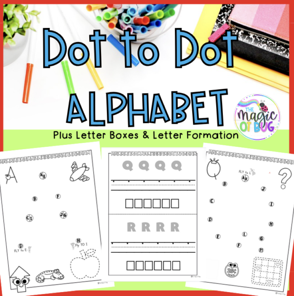 Alphabet Connect the Dots Build a Letter - The Magic OT Bug