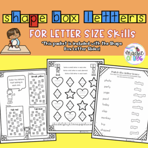 Shape Box Letters Letter Size