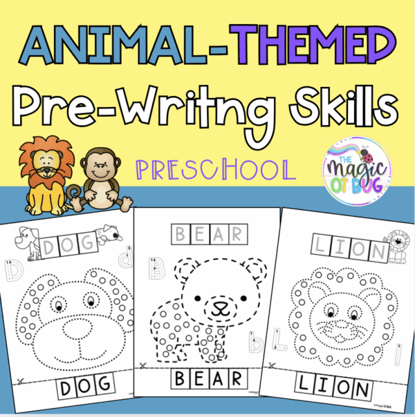 Animal Themed Pre-Writing Skills