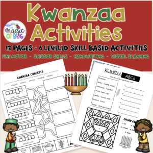 Kwanzaa Activities - Handwriting - Fine Motor
