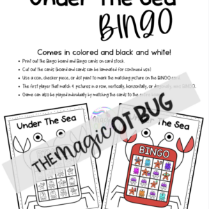 'Under The Sea' Bingo