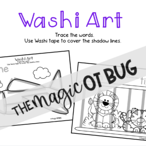 Washi Art- 10 Worksheets